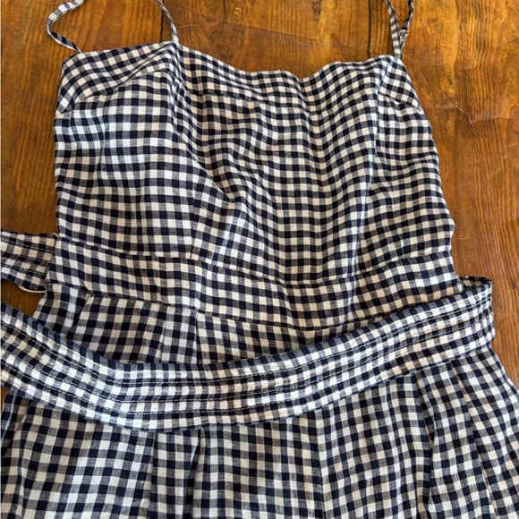 J. Crew Gingham Linen Jumpsuit - Picture 6 of 7